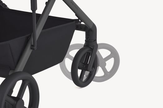 360-degree turning front wheels